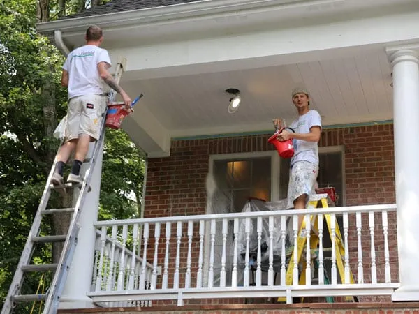 Painting Megans home exterior in Ann Arbor