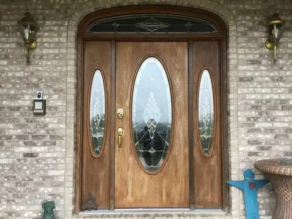 Door before staining - Tribble Painting - Tribble Painting Door before staining